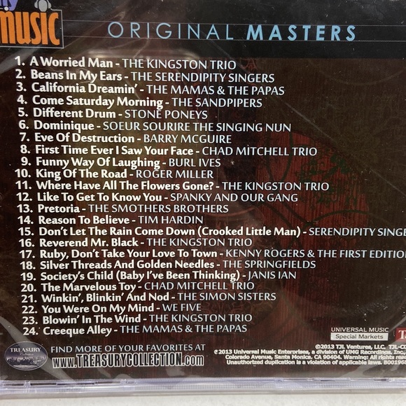 My Music Original Masters: Folk Rewind Volume One & Two (2 CD Set) SEALED!. - Picture 5 of 5